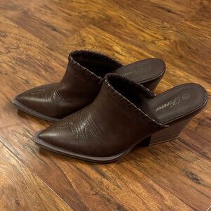 Brown Women's Western Mules